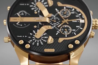design and create 3d watch animation for your watch