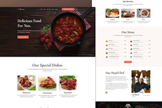 design a responsive wordpress restaurant website online food ordering foodblog