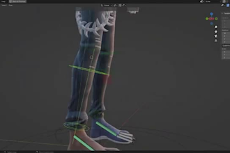 do 3d rigging for unity game character, facial maya metahuman ue5 rig,shape keys