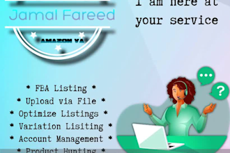 be your amazon virtual assistant, amazon fba consultant, amazon PPC specialist