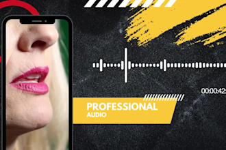 professionally edit, clean up, repair, and enhance audio with speech