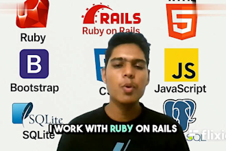 build web app, rest API, fix bugs with ruby on rails
