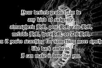 make a black metal song for you