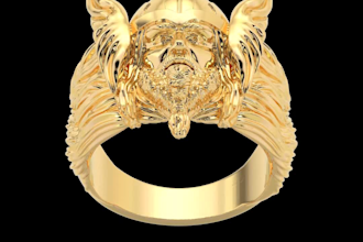 do championship ring cad model of any jewelry design