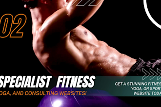 build an attractive gym, sports, workout, and fitness website