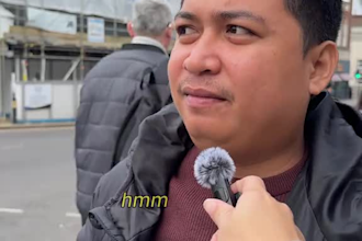 conduct ugc street interview using your question