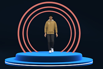 create perfect 3d mockups, animations and renders for your fashion brand