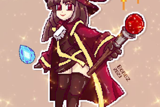 draw cool pixel art, nsfw game graphics, characters and more