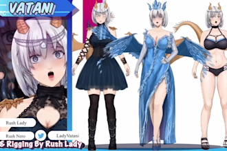 draw vtuber model and vbridger