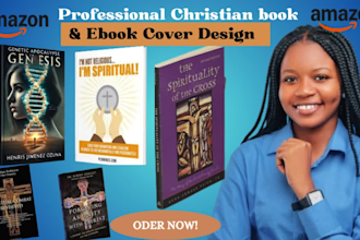 design a unique christian book cover, amazon kdp, paperback, ebook cover design