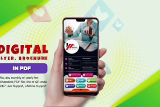 create digital flyers, brochures, and cards in clickable PDF format