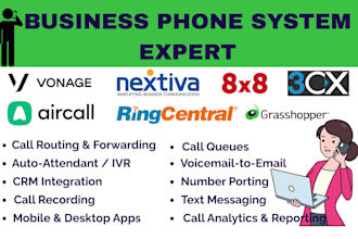 setup call routing pbx voip IVR zoom ringcentral 8x8 vonage aircall openphone