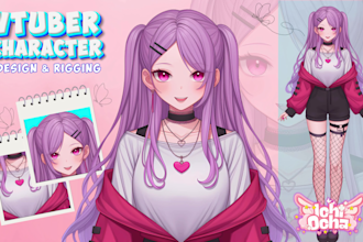create your custom live2d vtuber model ready for rigging