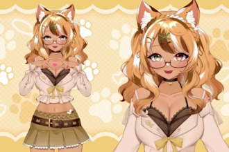 design and rig live 2d vtuber model vtuber commission 2d anime streaming avatar