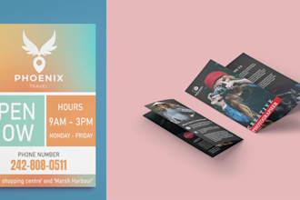 design professional flyers,brochures and marketing materials