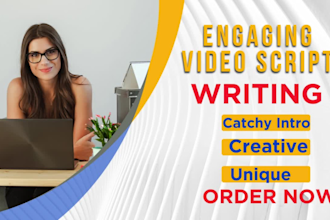write an engaging video script for youtube, explainer, or recap videos