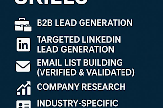 do data entry, lead generation, and prospect email lists