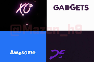 create professional gfx typography animations