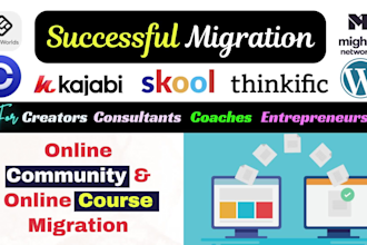 migrate online course or community to circle so, mighty network, kajabi, skool