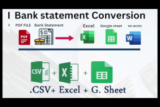 convert pdf to word, pdf to excel or data entry in 24 hours