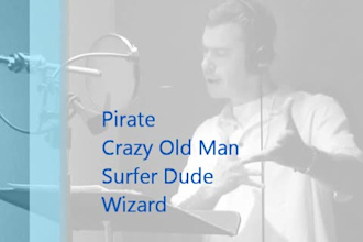 add a fun character or accent to your voice over project