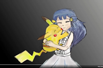 draw art or animate of cartoon, anime or furry characters