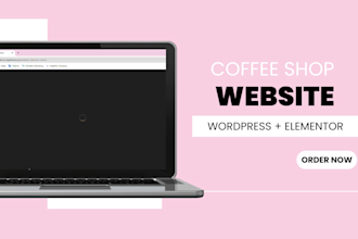 design a bakery, and coffee shop website