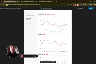 provide str revenue projection and listing compset