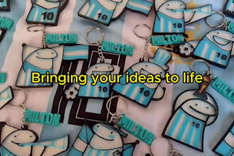 create a 3d printing model of your design for keychains or 3dprinted accessories