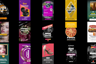 design an instagram story, post, ad or promo video