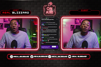 create a streamyard overlay for your live stream or podcast