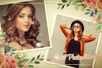 create this lovely photo slideshow video within 24 hours
