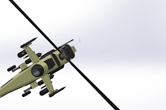 make 3d attack helicopter model