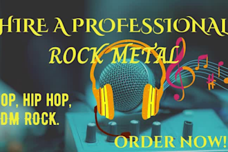 write and sing your pop edm rock metal song in english or spanish and german
