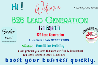 do b2b lead linkedin lead targeted contact and prospect email list building