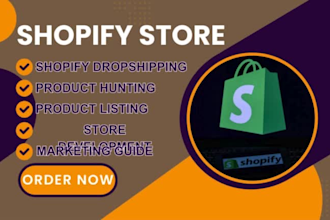 design or build a winning shopify dropshipping store with hot products