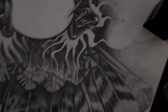 design a custom black and grey chicano tattoo