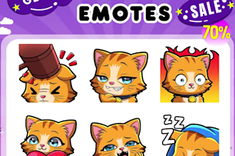 draw chibi emotes, vtuber emotes, twitch emotes, and sub badges for streamers