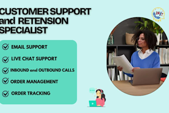 be your customer support virtual assistant, email support, live chat