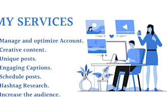 be your professional social media manager and content creator