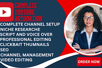 set up a youtube automation channel for you and produce cash cow videos