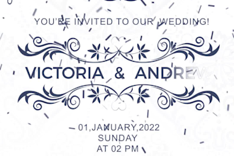 design wedding invitation for whatsapp