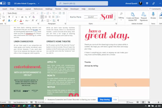 provide 12 pages airbnb house manual template word