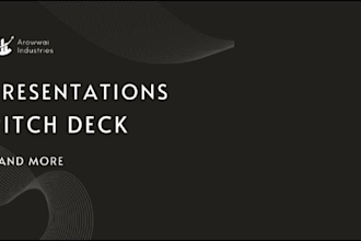 design powerpoint presentation,canva and pitch deck for your business