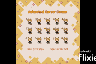 make cute custom animated mouse cursor icons