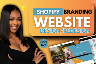 build colorful branded shopify website and rebrand your existing shopify website