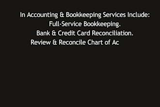 do bookkeeping in quickbooks online and bank reconciliation