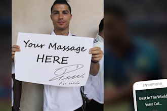 create a custom birthday gift video of ronaldo wish you happy