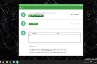 install and set up whatsapp bulk messaging software on your PC