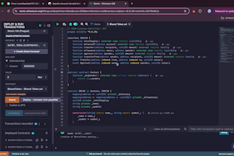 deploy your erc tokenon ethereum or testnet